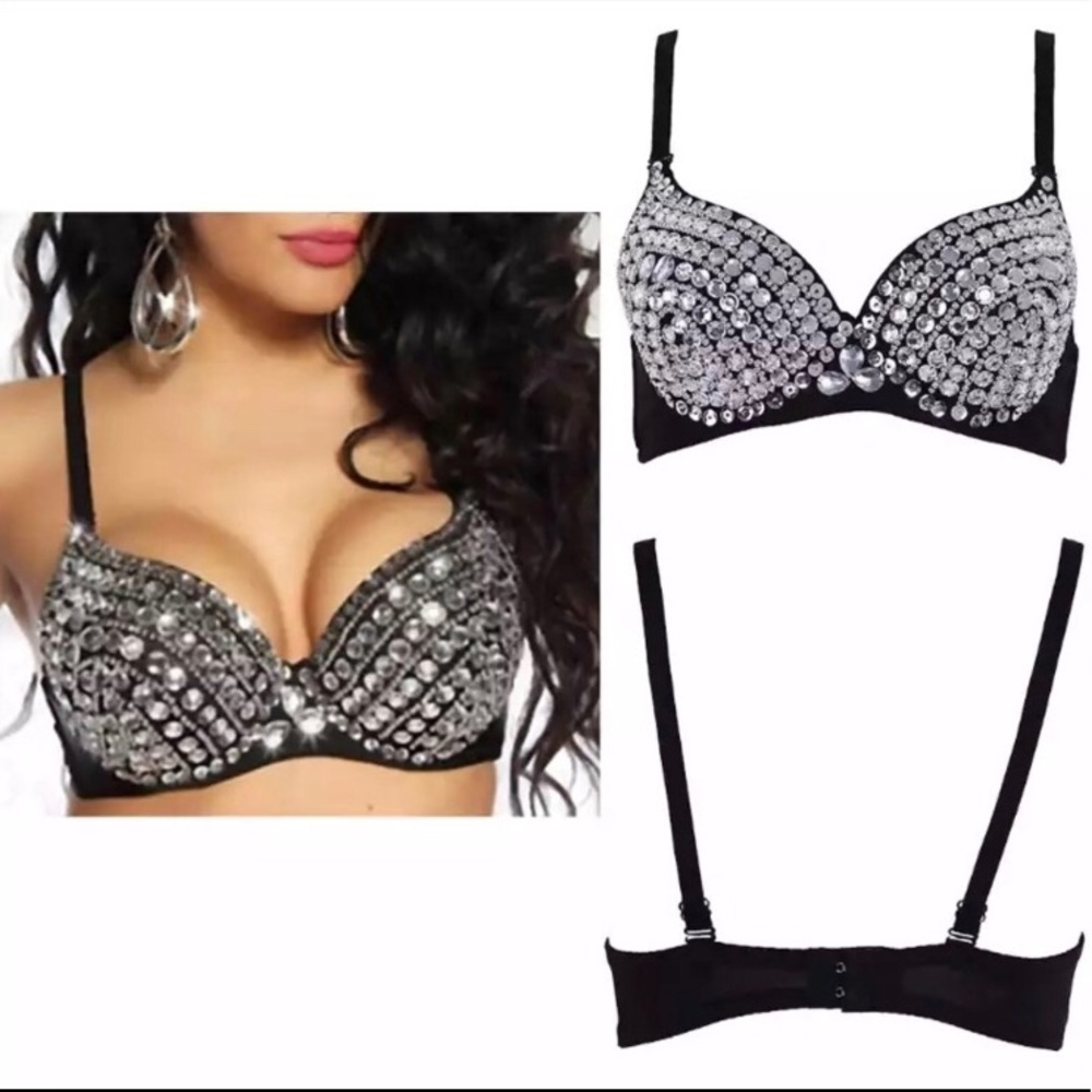 💎 Gorgeous Crystal Rhinestone Diamond Bra💎 - Picture 8 of 9